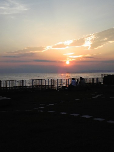 江ノ島の夕日