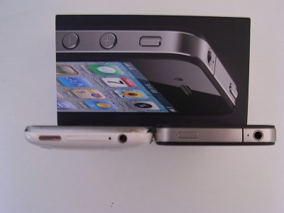 iPhone4とiPhone 3gs厚さ比較