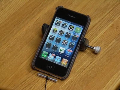 iphoneと三脚固定ホルダー DN-100CC
