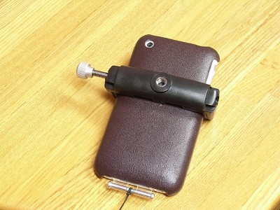 iphoneと三脚固定ホルダー DN-100CC