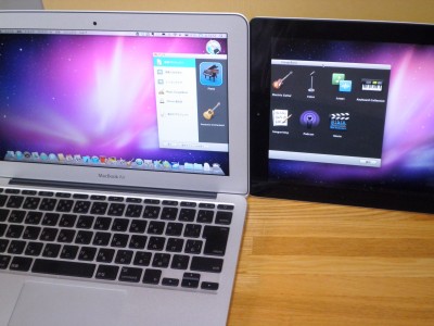 ipad2とmacbookairをデュアルモニター化