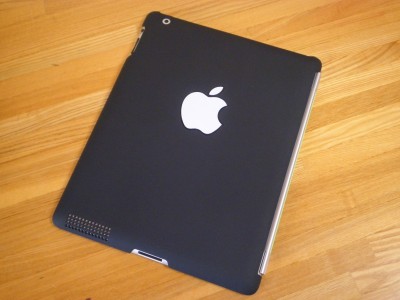 スマートバックカバー裏面にappleロゴシール