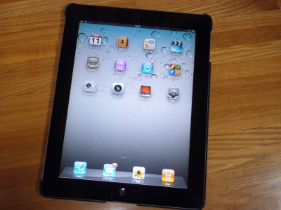 イージーフィット装着前のiPad2 イージーフィット装着前のiPad2