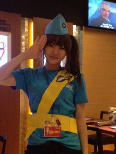 サンダーバードカフェの店員さん サンダーバードカフェの店員さん