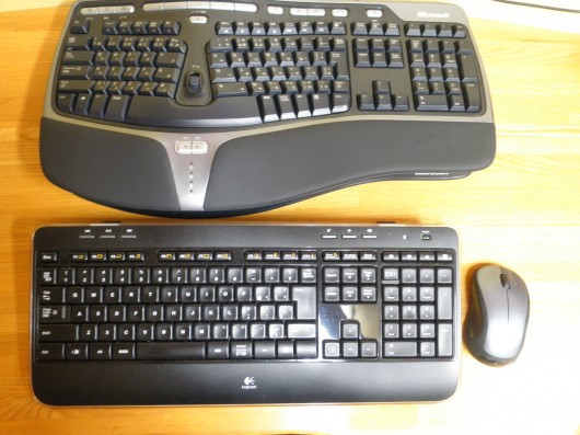 ロジクールMK520とNatural Ergonomic Keyboard 4000を比較