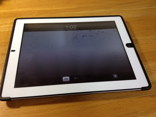 iPad2に「ZC-PAD3」を装着