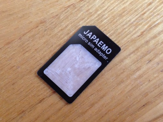 新型JAPAEMO製 マイクロSIMアダプタ ブラック SIMカード リリースピンセット