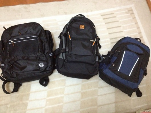 ノマド用デイパックをまとめ買いした
